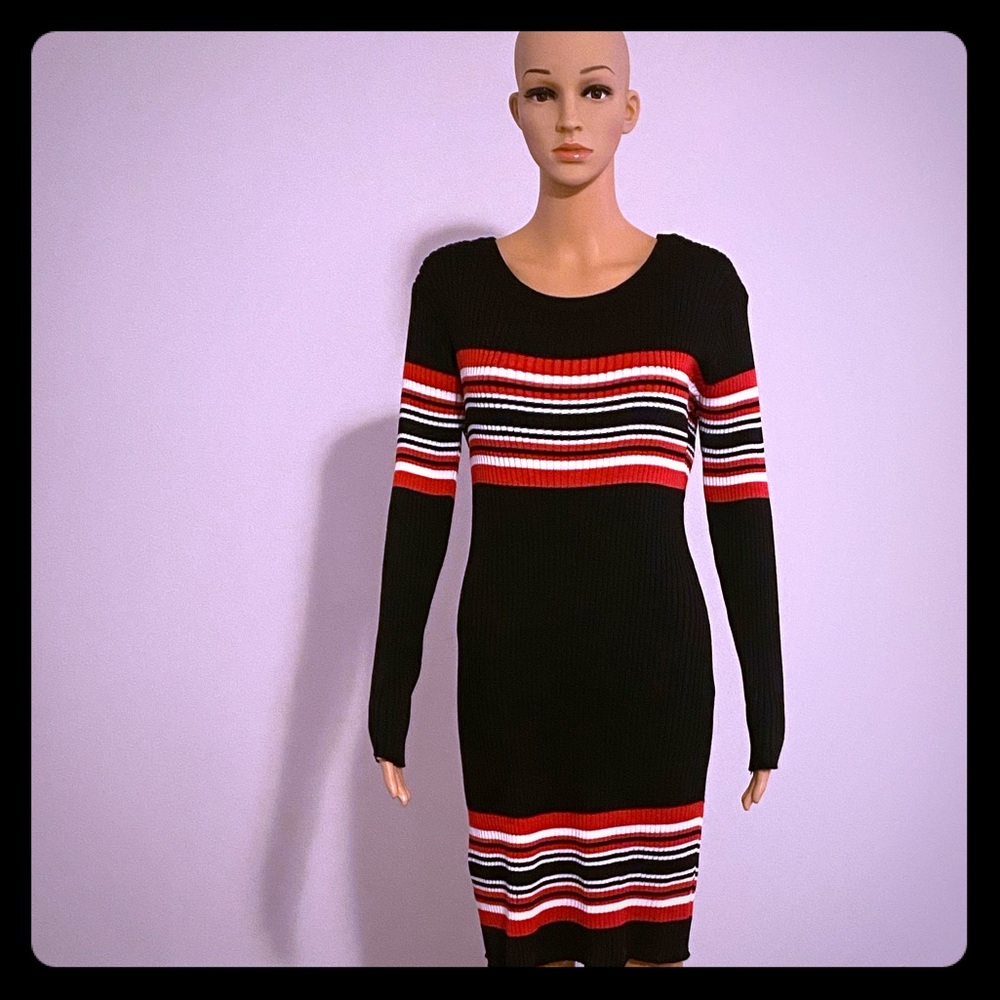 Long sleeve sweater dress
